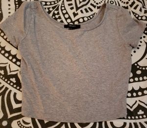 Forever 21 Grey crop top